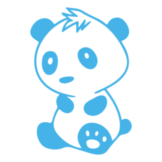 Baby Panda Decal (Baby Blue)